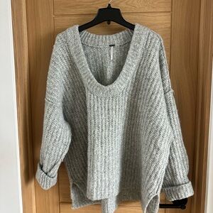 Free People oversized Light Gray Women's Sweater